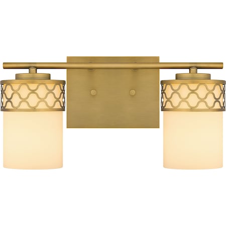 Quoizel Tenley Bath 2 Lights Aged Brass TEN8615AB
